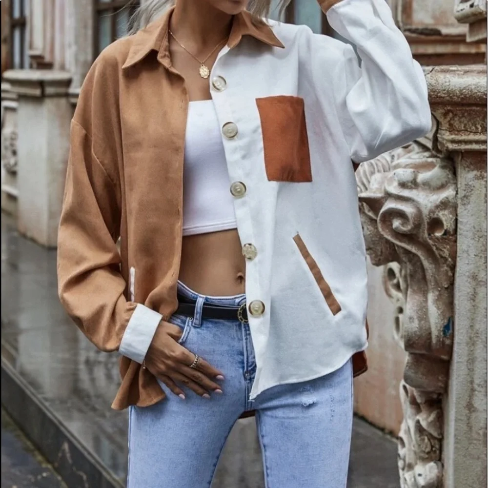 Color block Button down top - Picture 7 of 9